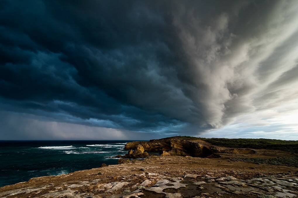 Aaroun Toulmin took this dramatic picture of storm clouds gathering at Thunder Point.