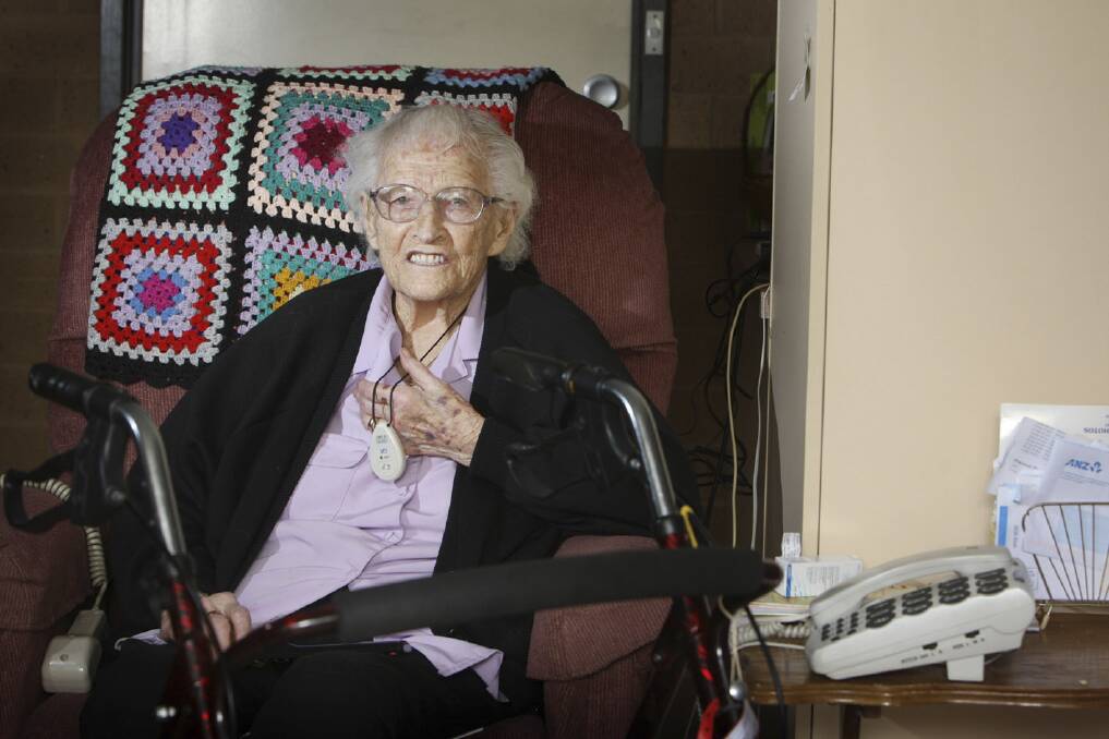 Despite her health issues, Florence McLean, 98, is not perturbed by the communications problems.