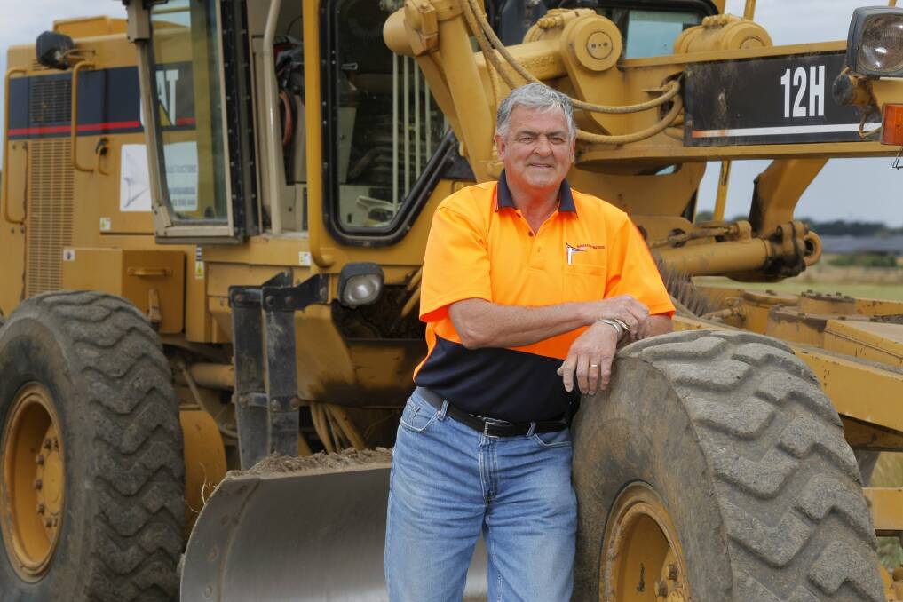 Grader operator Rex Hockley, of Warrnambool is retiring after 43 years of construction work.