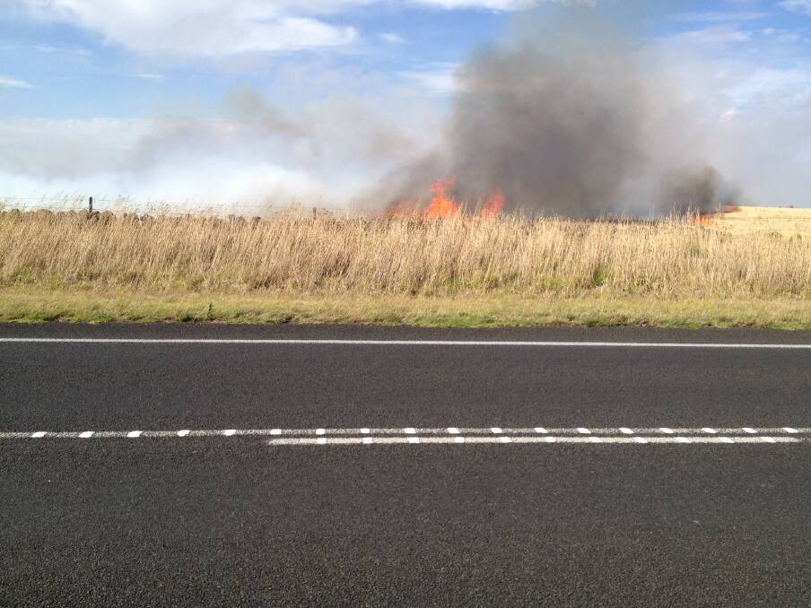 The CFA was alerted to the Port Fairy area fire about 4.30pm.