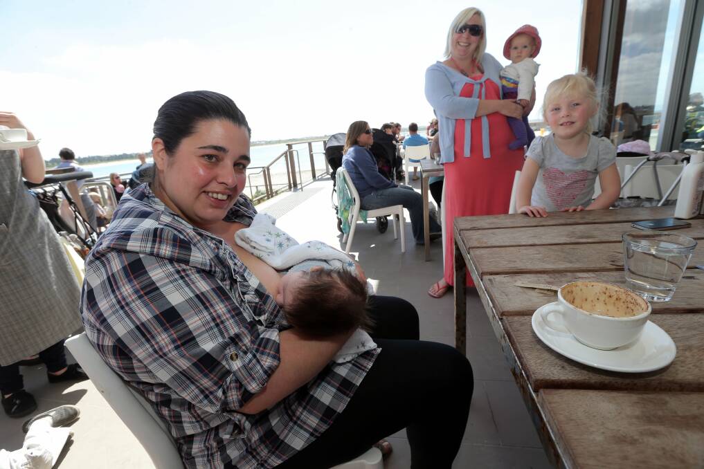 Rachael Andison, feeding eight-week-old son Harry, is joining the push by Warrnambool Breastfeeding Association for a support centre to be based in the city.