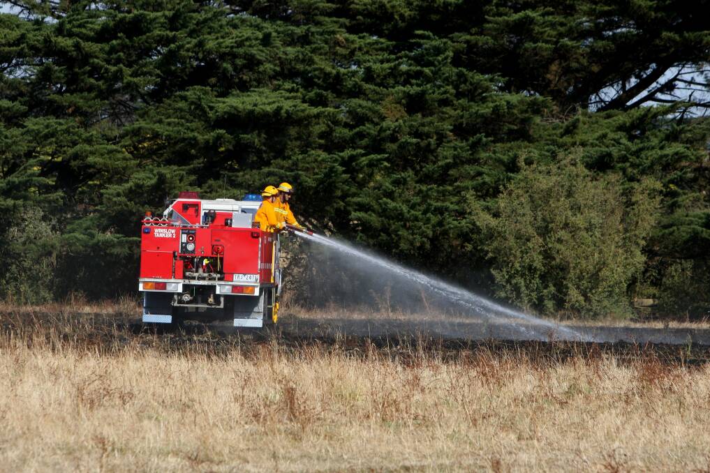 The CFA was quick to rspond to a grass fire near Mailors Flat yesterday.