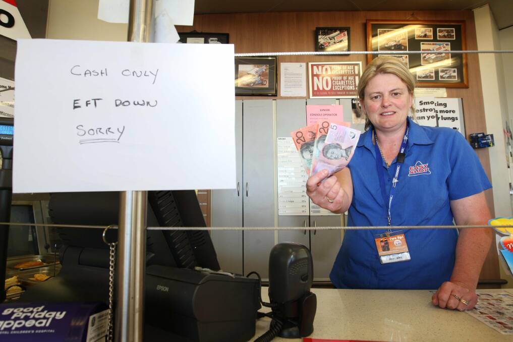 APCO manager Shirlene Ball has had a hard time without EFTPOS.
