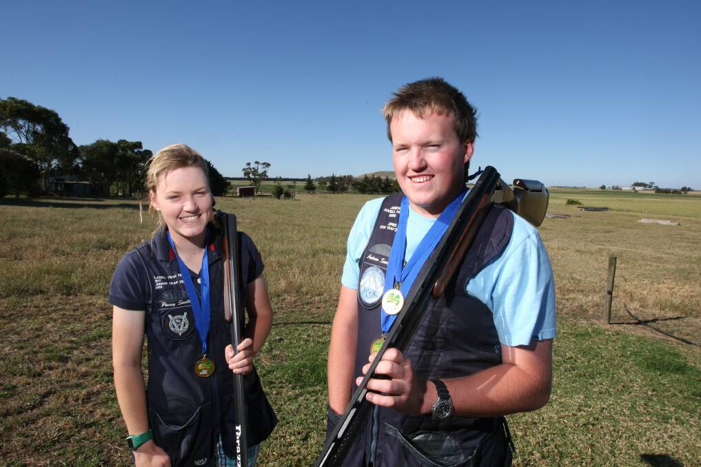 Sister and brother duo Penny and Andrew Smith were right on target at the weekend's national youth shooting titles.
