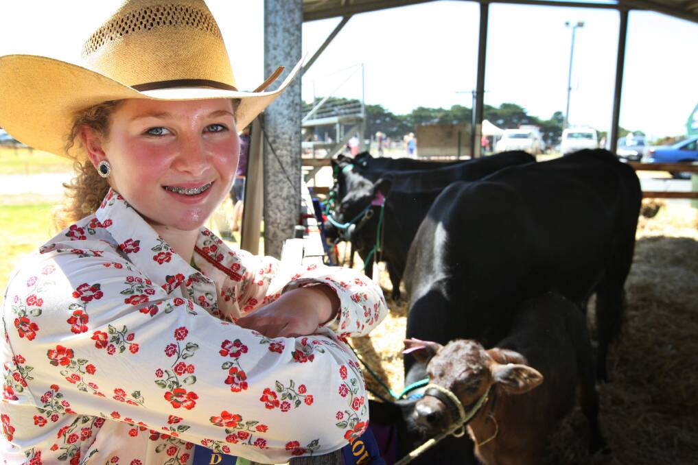 Ruby Canning, 15, from Mortlake was one of the judges for the cow section. 