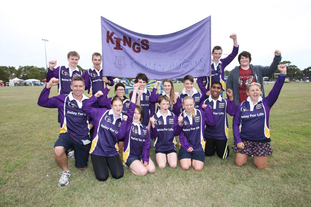King's Collage Relay For Life team.