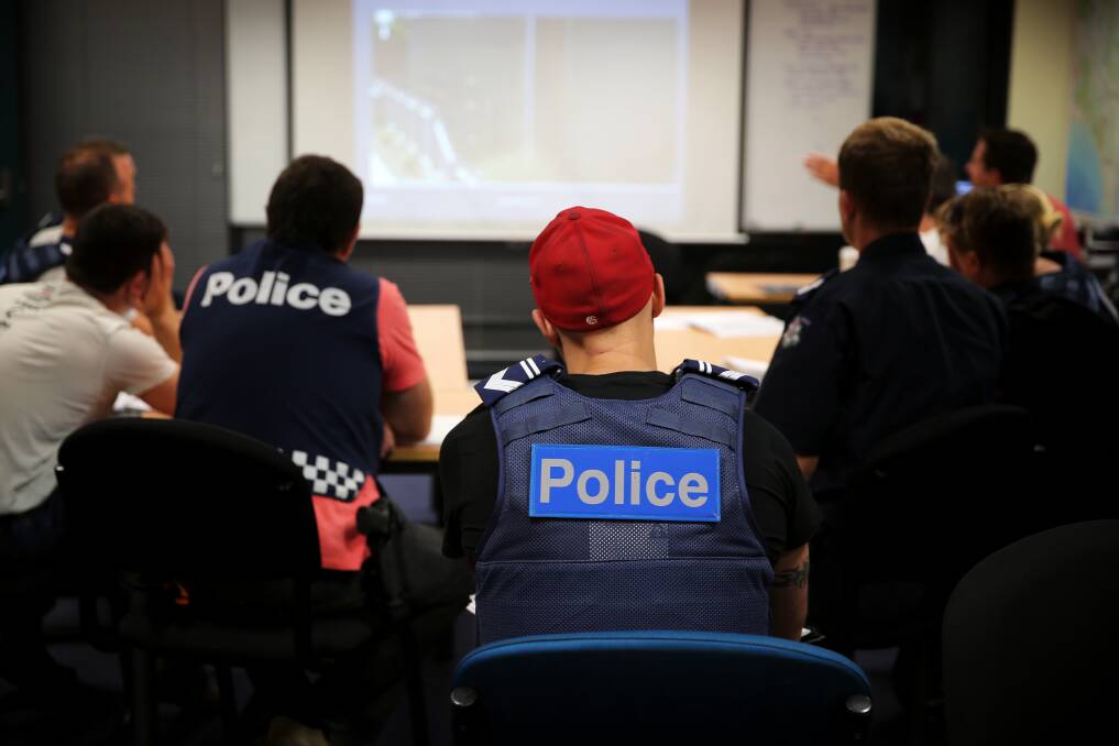 Police executed three search warrants yesterday, arresting a teen and man at Apollo Bay.