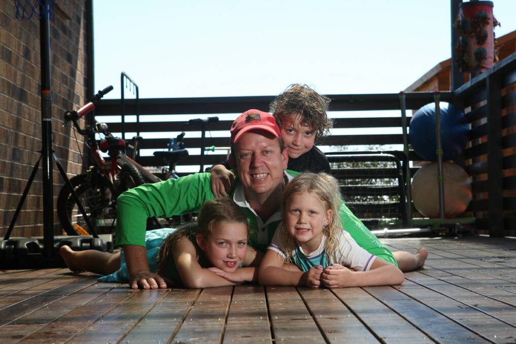 Last year Jeff Hintum (pictured with his three children) held a fund-raiser and entered a Relay for Life team in honour of his late wife Rebecca Hintum. Now he feels the government has let him down with its lack of support for Peter's Project.