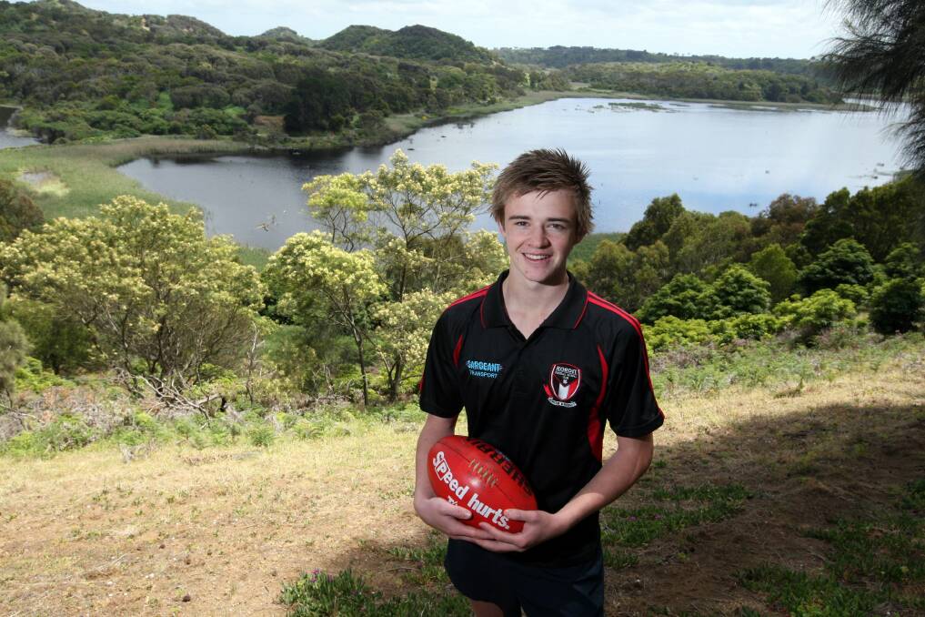 The familiar contours of Tower Hill could soon be replaced by the city skyline for Koroit's Martin Gleeson, with the talented 18-year-old up for grabs in the AFL draft.
