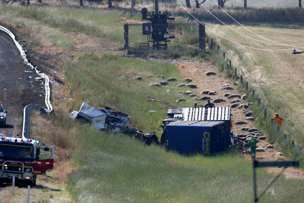 A nine-year-old Murray Bridge girl died at the scene of a truck rollover near Coleraine yesterday.
