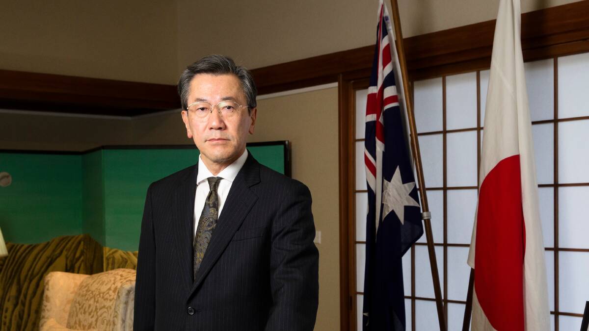Japanese Ambassador to Australia Shingo Yamagami, at the Embassy of Japan in Canberra. Picture by Keegan Carroll