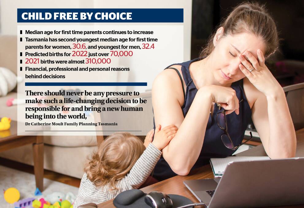 Child free by choice but Tasmanian's are still the youngest parents in Australia. 