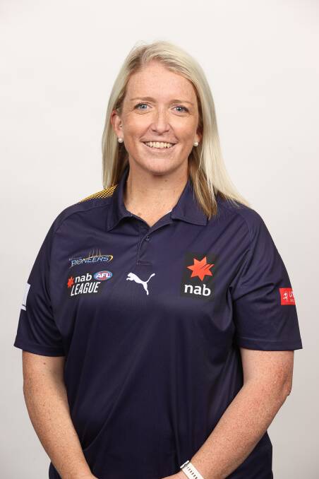 READY: Brooke Brown (pictured in her Bendigo Pioneers polo) will return to Mars Stadium and lead the Greater Western Victoria Rebels for the 2022 NAB League season. Picture: AFL 