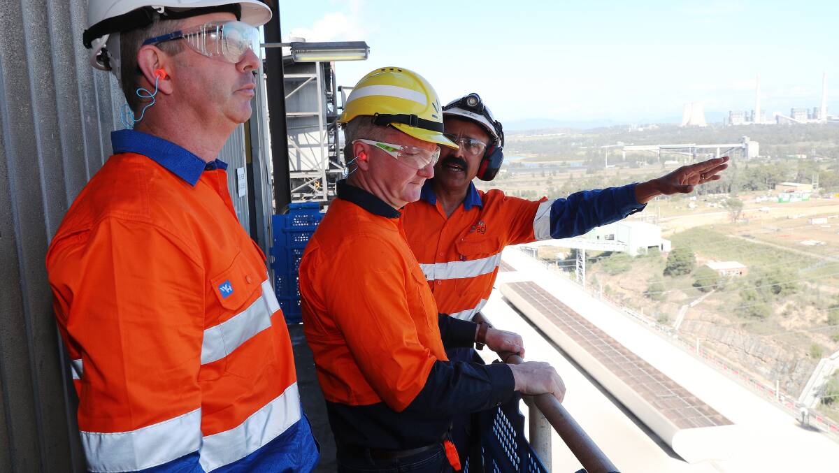 Federal Energy Minister Chris Bowen at the closure of the Liddell Power Station. Picture by Peter Lorimer 