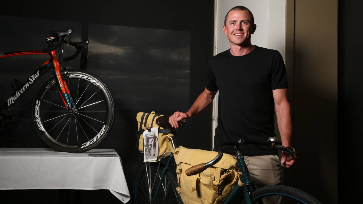 Simon Gerrans at the Melbourne to Warrnambool Cycling Classic anniversary in 2020.