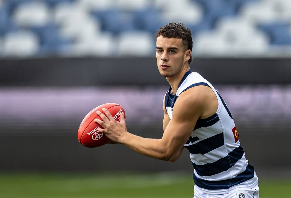 Marcus Herbert is coming off an impressive 2023 VFL season with Geelong. Picture by Arj Giese