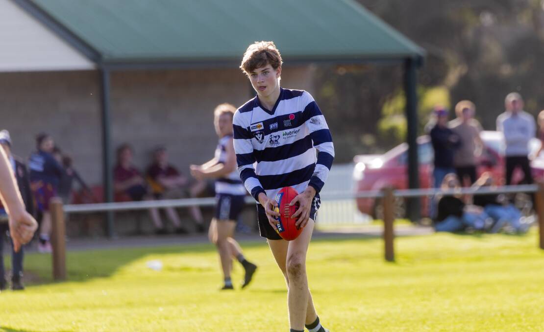 Flynn Gleeson kicked a goal against Kolora-Noorat. Picture by Anthony Brady