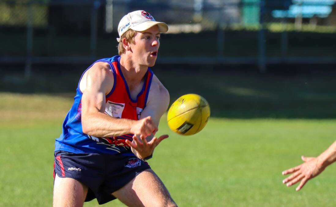 Terang Mortlake skipper Joe Arundell, pictured training in February, shone in his side's round one win against Camperdown. Picture by Justine McCullagh-Beasy