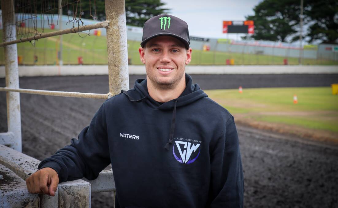 V8 supercars star Cam Waters is contesting the national sprintcar titles at Premier Speedway. Picture by Justine McCullagh-Beasy