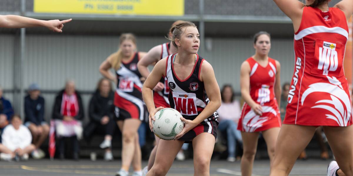 Shelby O'Sullivan, pictured playing against South Warrnambool earlier in the season, was dominant for the Saints against Hamilton. Picture by Eddie Guerrero