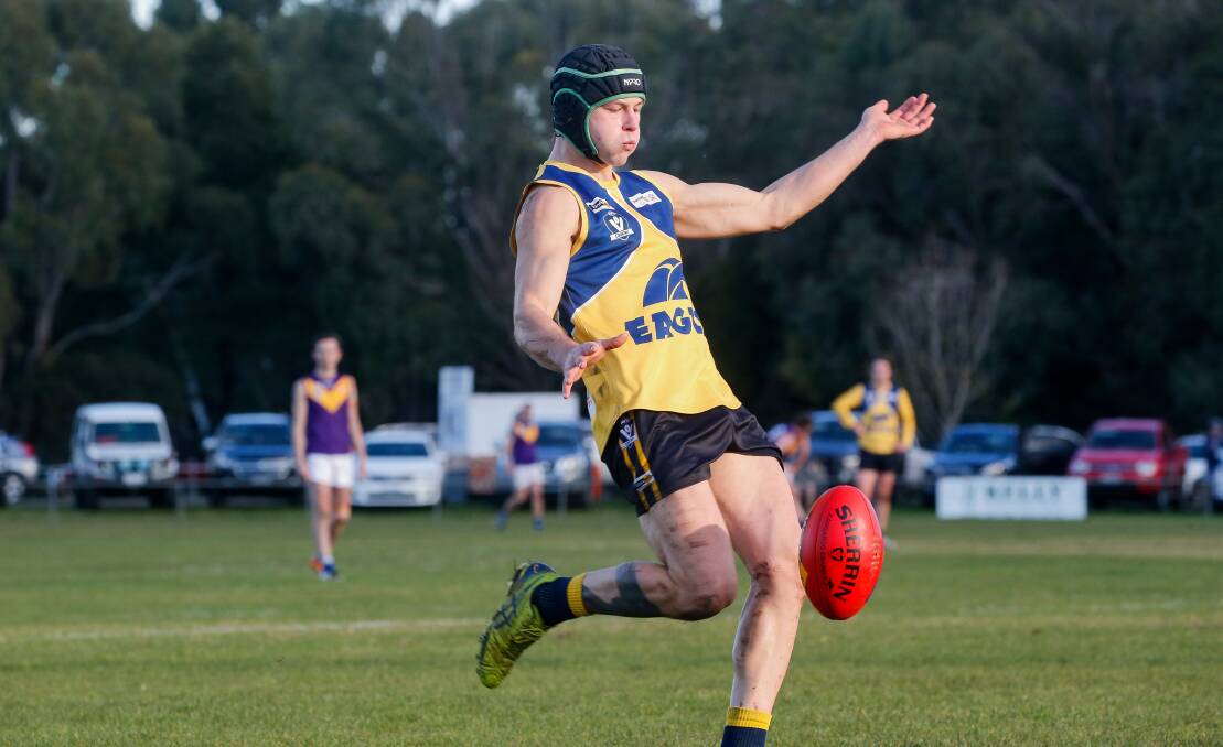 Dion Johnstone kicked 29 goals for North Warrnambool Eagles last season. Picture by Anthony Brady