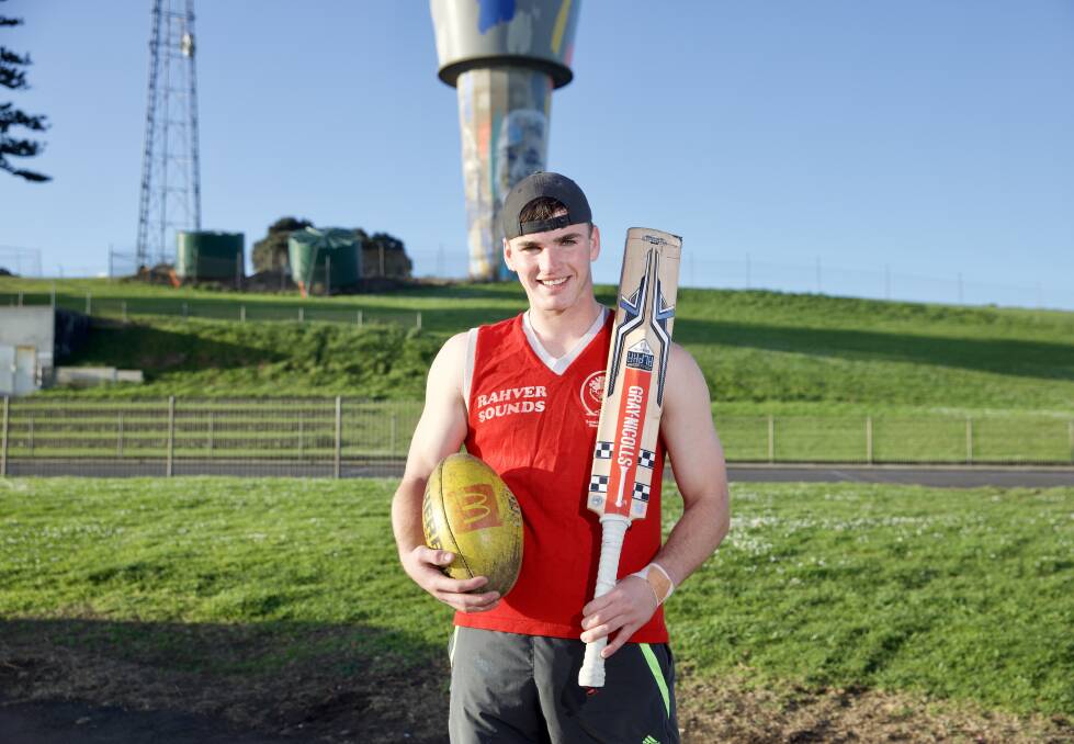 English cricketer Henry Walker has swapped the bat for Aussie rules the past six months and plays in a grand final on Saturday. Picture by Eddie Guerrero
