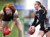 South Warrnambool's Wil Rantall and Maggie Johnstone made their Coates Talent League debuts on Sunday. Pictures by Adam Trafford and Kate Healy