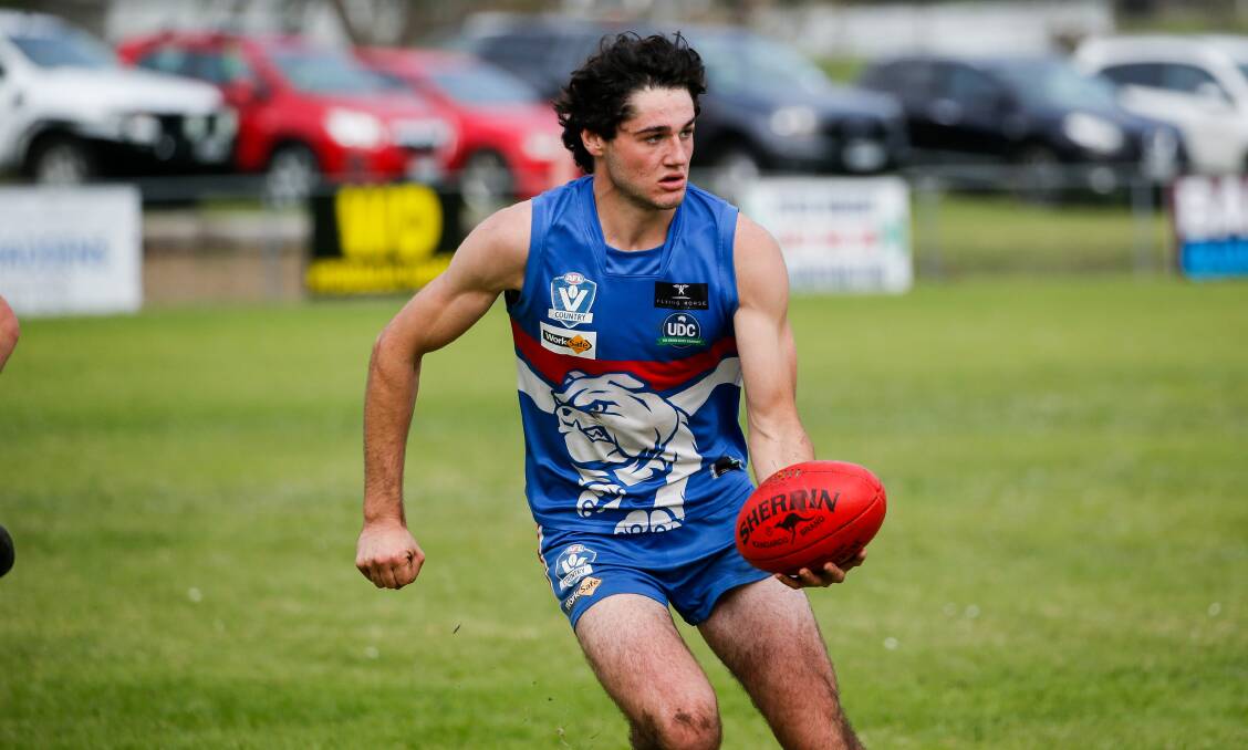 Fresh off finishing joint runner-up in the Esam Medal, Bulldog Jacob Moloney will be a key player for Panmure in the preliminary final. Picture by Anthony Brady