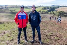 Four-hour endurance race winner Andy Wilksch and motorsport icon Toby Price at the Glenmore Pony Express and Hill Climb. Picture by Eddie Guerrero