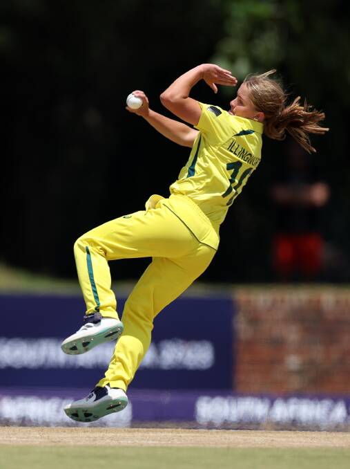 Milly Illingworth shone for Australia in the Women's Under 19 Twenty20 World Cup in South Africa. Picture by Getty Images
