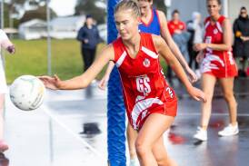 Hollie Phillips, pictured playing for South Warrnambool in 2023, has started her season strongly after having eye surgery.