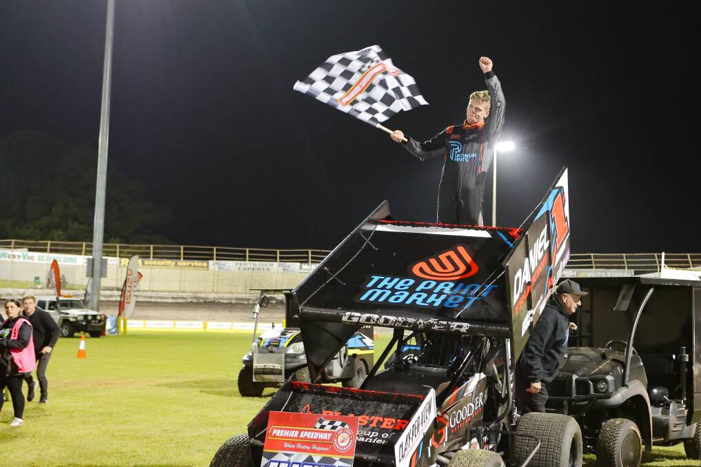 Tasmanian Jock Goodyer won the opening race of the Premier Speedway season in November. Picture by Anthony Brady