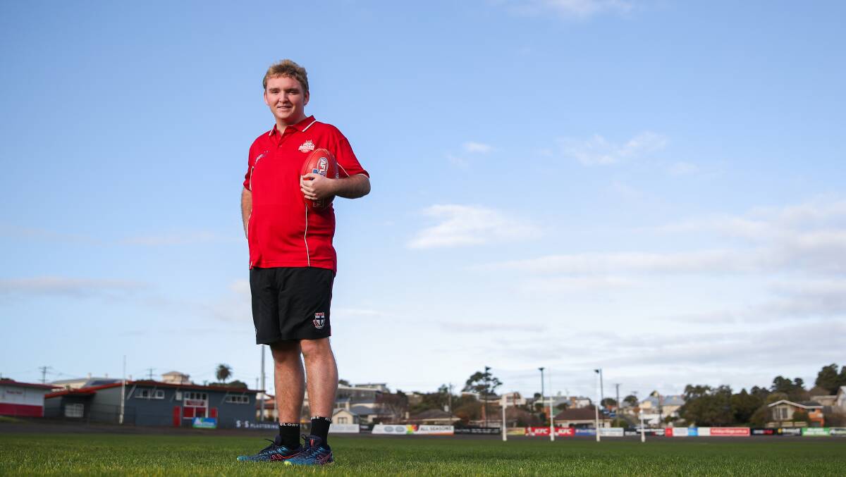 IN FORM: Colby Owen from the undefeated South Warrnambool Hurricanes all-abilities football side. Picture: Morgan Hancock
