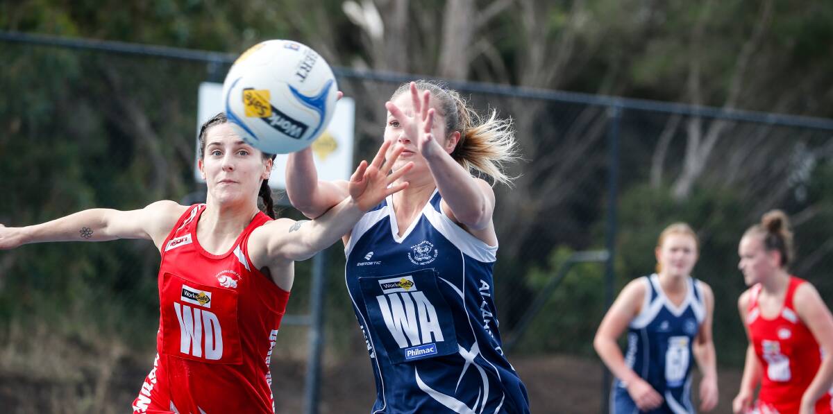INFLUENTIAL: Allansford's Georgia Martin was her side's best player against Dennington. Picture: Anthony Brady