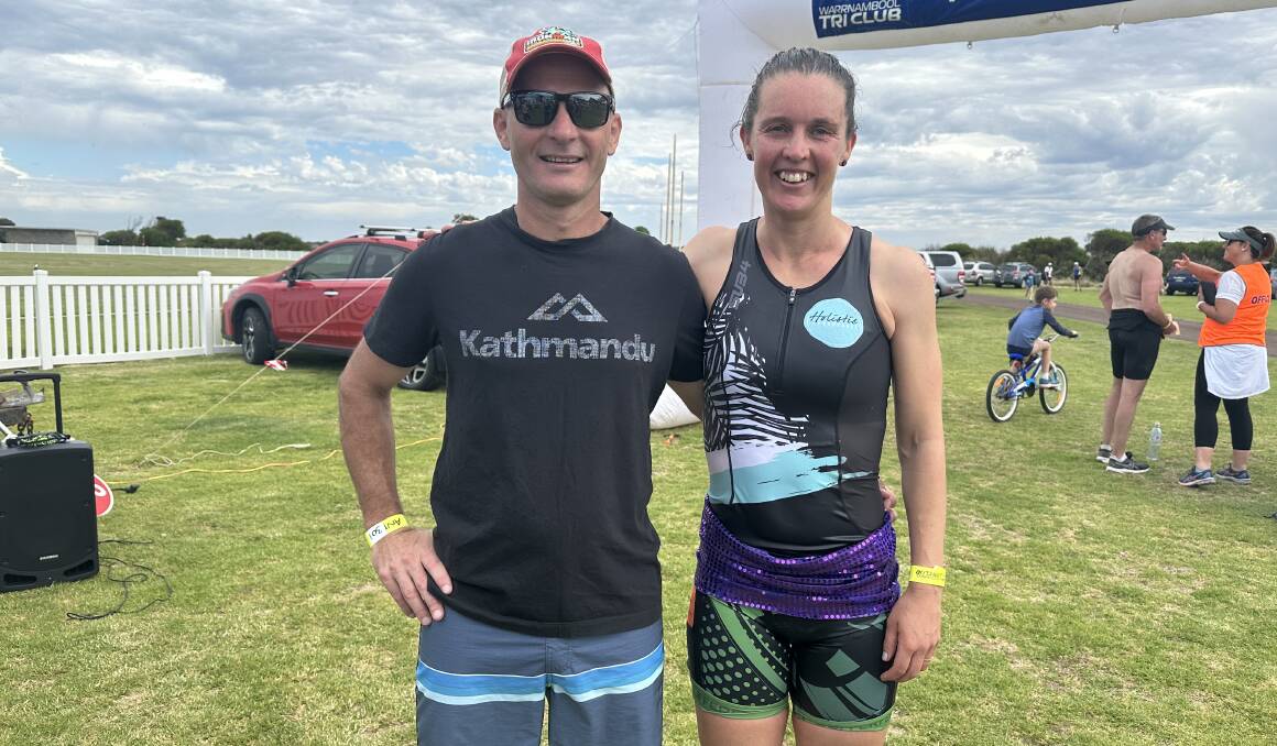 Andy Ryan and Gabby Lanman took top honours in the 2023 Killarney Super Tri. Picture by Matt Hughes