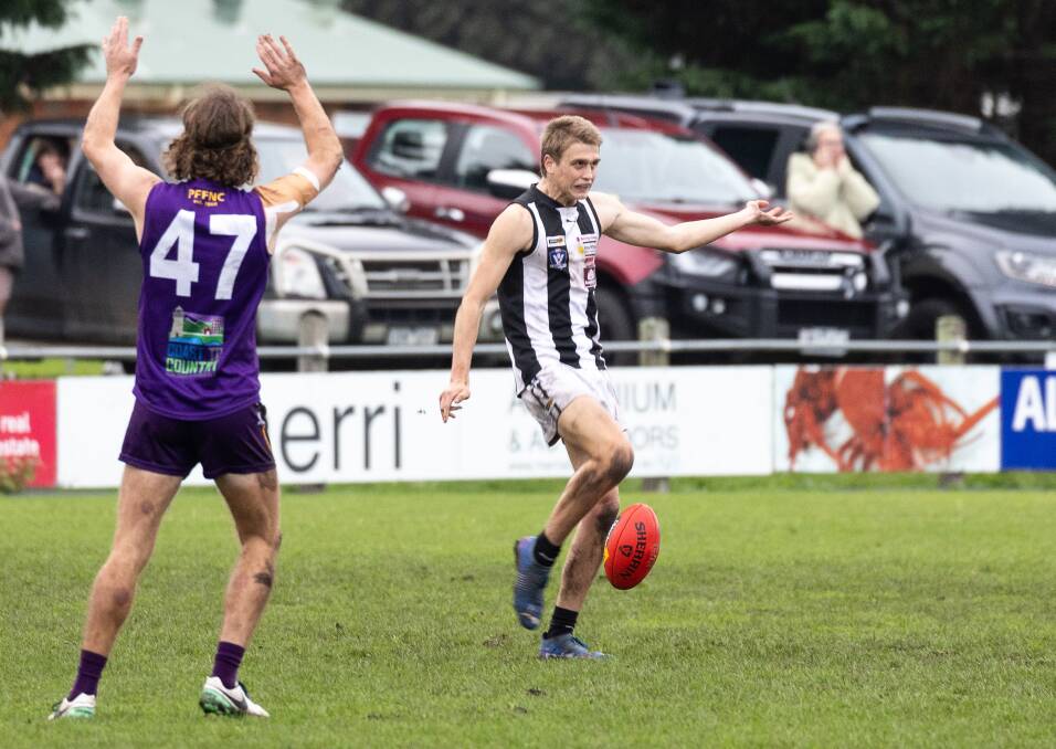 Camperdown's Hamish Sinnott will play for Carlton's VFL side this weekend. Picture by Anthony Brady
