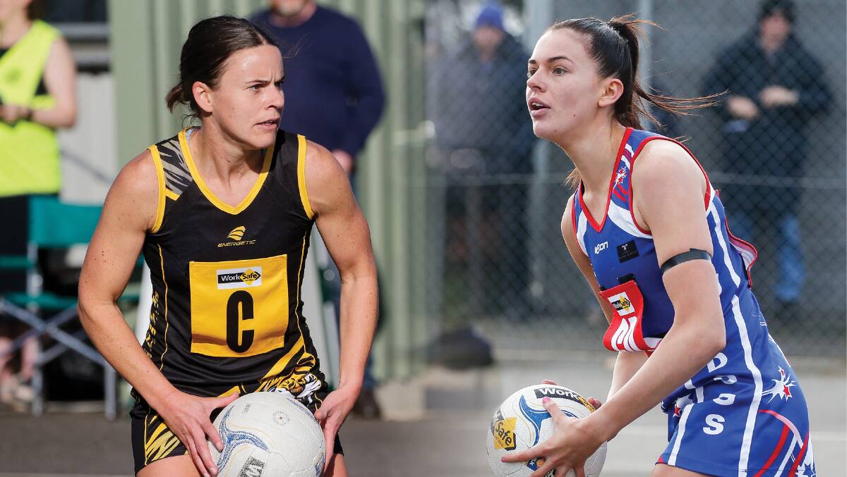 CONTEST: Merrivale playing-coach Elisha Sobey and Panmure playing-coach Jess Rohan will go head-to-head on Saturday. 