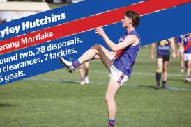 Ryley Hutchins, pictured in 2023, was in dominant form in round two against South Warrnambool. File picture