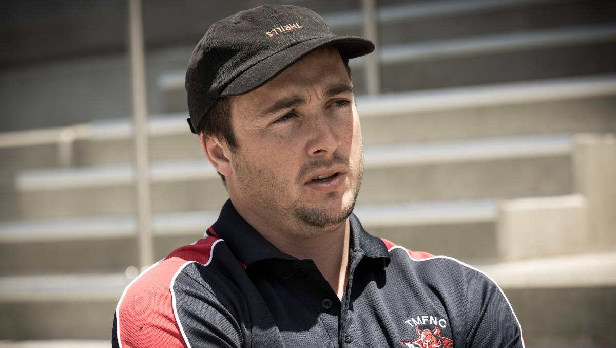 Terang Mortlake assistant coach Lewis Taylor praised the club's new recruit Wade Rosas. Picture by Sean McKenna