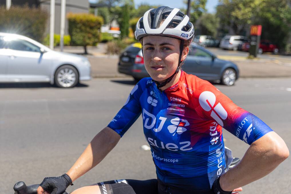Grace Brown had plenty of support from the side of the road during the Warrnambool Women's Cycling Classic. Picture by Eddie Guerrero