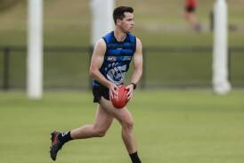 Todd White, pictured training earlier in the year, has enjoyed a winning start to his VFL career with Geelong. Picture by Arj Giese