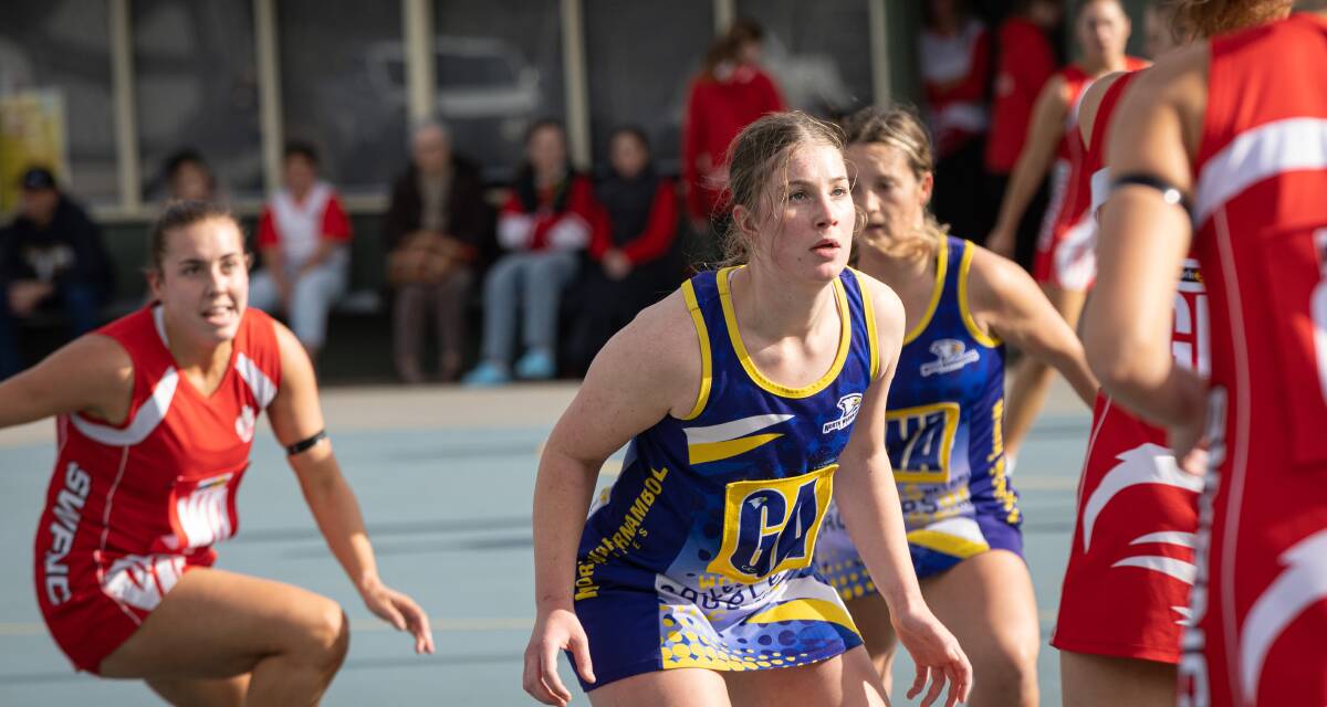 North Warrnambool's Emily Saffin looks to defend. Picture by Sean McKenna