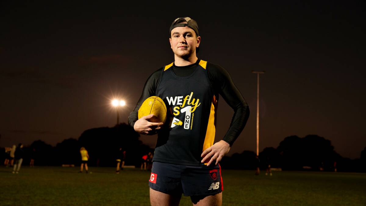 EAGER: Eagles defender Jack Johnstone is ready for Saturday's clash with the Tigers. Picture: Chris Doheny