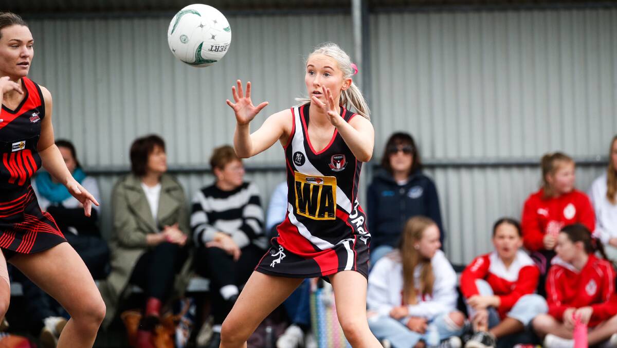 Koroit youngster Isabella Baker knows defeating Cobden in a preliminary final will be challenging. Picture by Anthony Brady