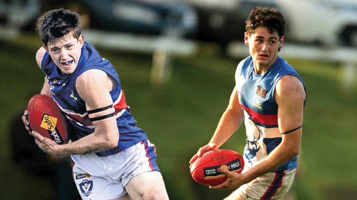 Panmure teammates Zeke Reeves and Jacob Moloney have signed for Terang Mortlake. Pictures by Anthony Brady, file