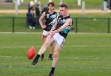 Kolora-Noorat's Caleb Kavanagh, pictured playing in the 2023 under 18 decider, was one of the Power senior side's best in round three. Picture by Eddie Guerrero