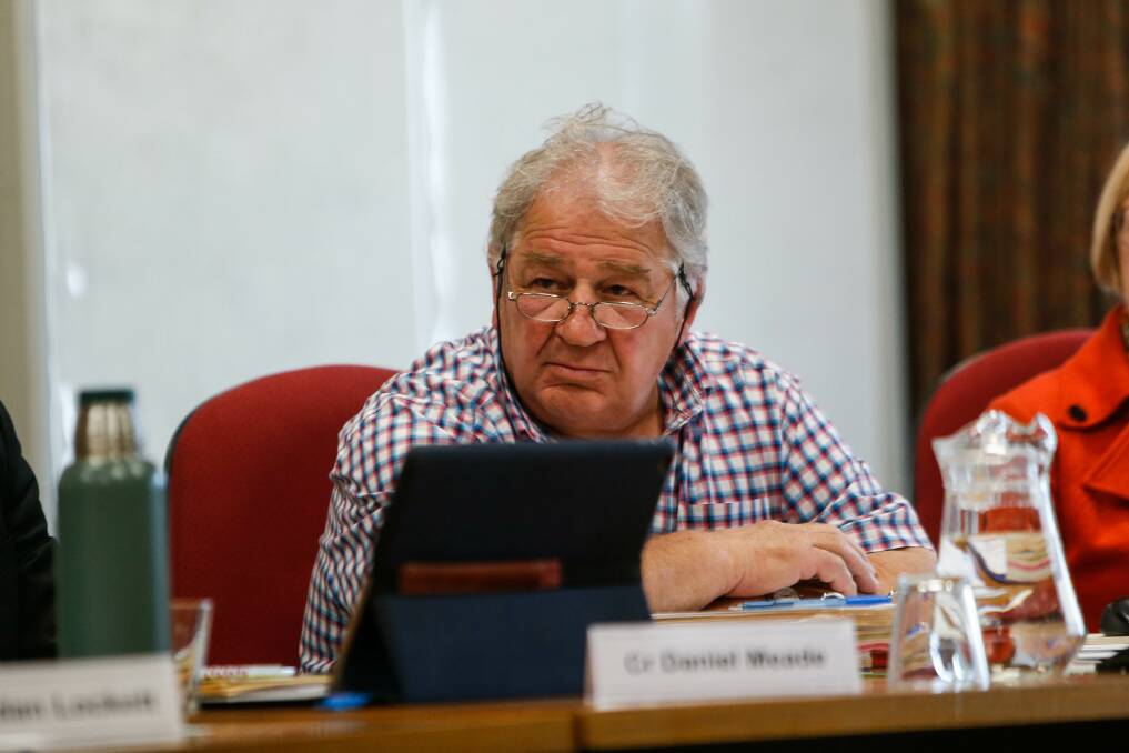 Demanding answers: Moyne Shire councillor Jim Doukas has lodged a notice of motion raising questions about potentially inappropriate contact between the shire and the Clean Energy Council. Picture: Anthony Brady.