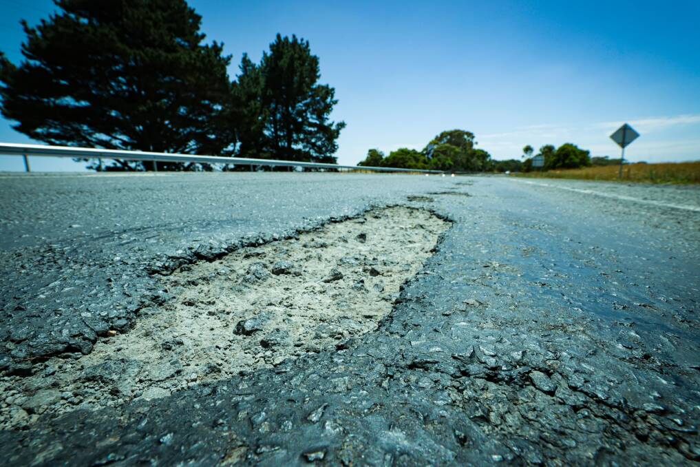 The state government says $770 million will be spent on Victorian road maintenance in 2023-24, but refused to say how much would flow to regional roads. Picture by Sean McKenna