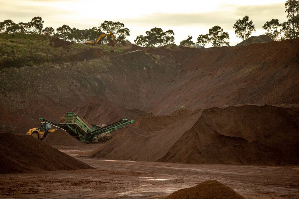 Rock solid: Scoria production at Mount Shadwell quarry has been trending upwards as demand for road-building products remains strong. Picture: Chris Doheny