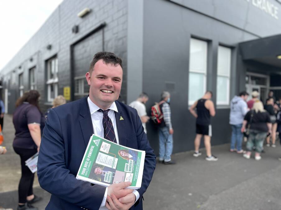 Greens candidate Thomas Campbell, standing for the fourth time, said voters were more engaged than he had ever seen them. Picture by Ben Silvester
